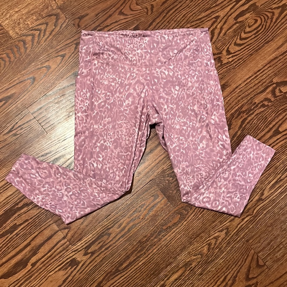 Danskin Mauve Pink Animal Print Leggings